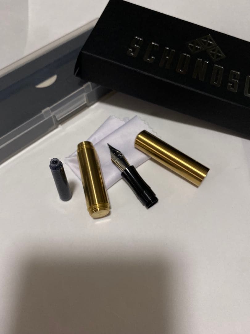 SCHONDSGN ショーンデザイン 万年筆 ポケットシックスブラス　ラスト1点