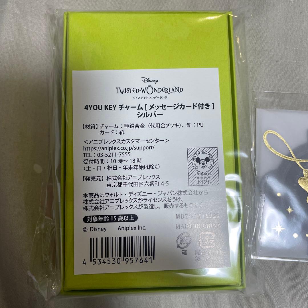 ツイステッドワンダーランド　4YOU KEYチャーム　シルバー　ディアソムニア