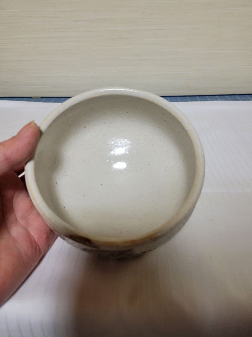 抹茶茶碗　保管未使用品　志野焼　高級茶碗　作家物