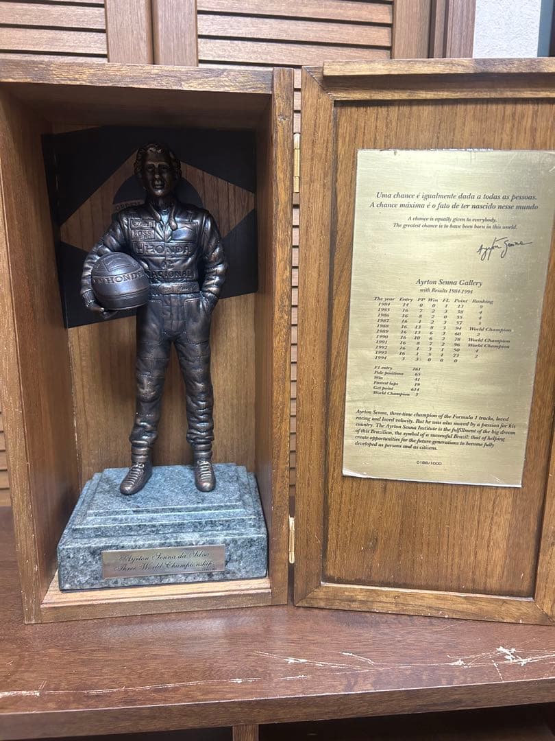 アイルトンセナ　ブロンズ像0188/1000 送料込