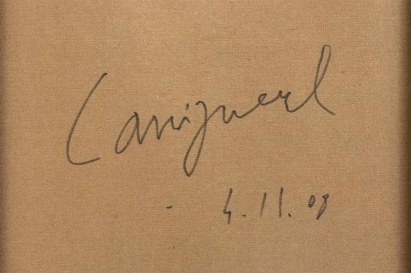 カシニョール　油彩　肉筆『婦人像』表と裏サイン　鑑定書　F8号　額装　b810