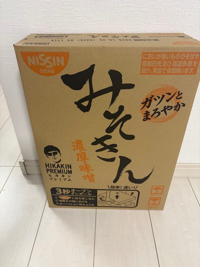 NISSIN みそきん 濃厚味噌 108g×12カップ