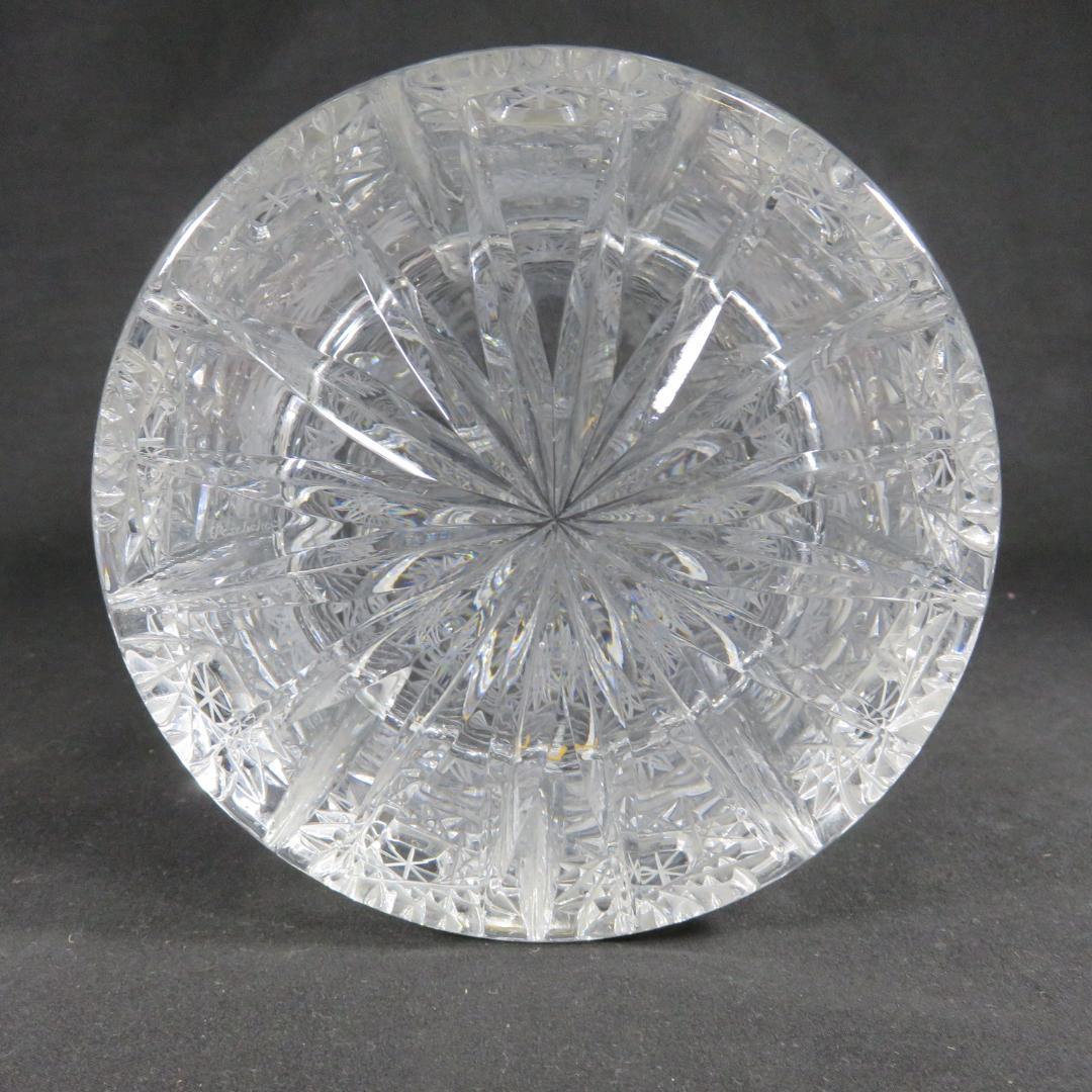 ガラス グラス 花瓶 花入 花器 ボヘミア クリスタル チェコ 高級