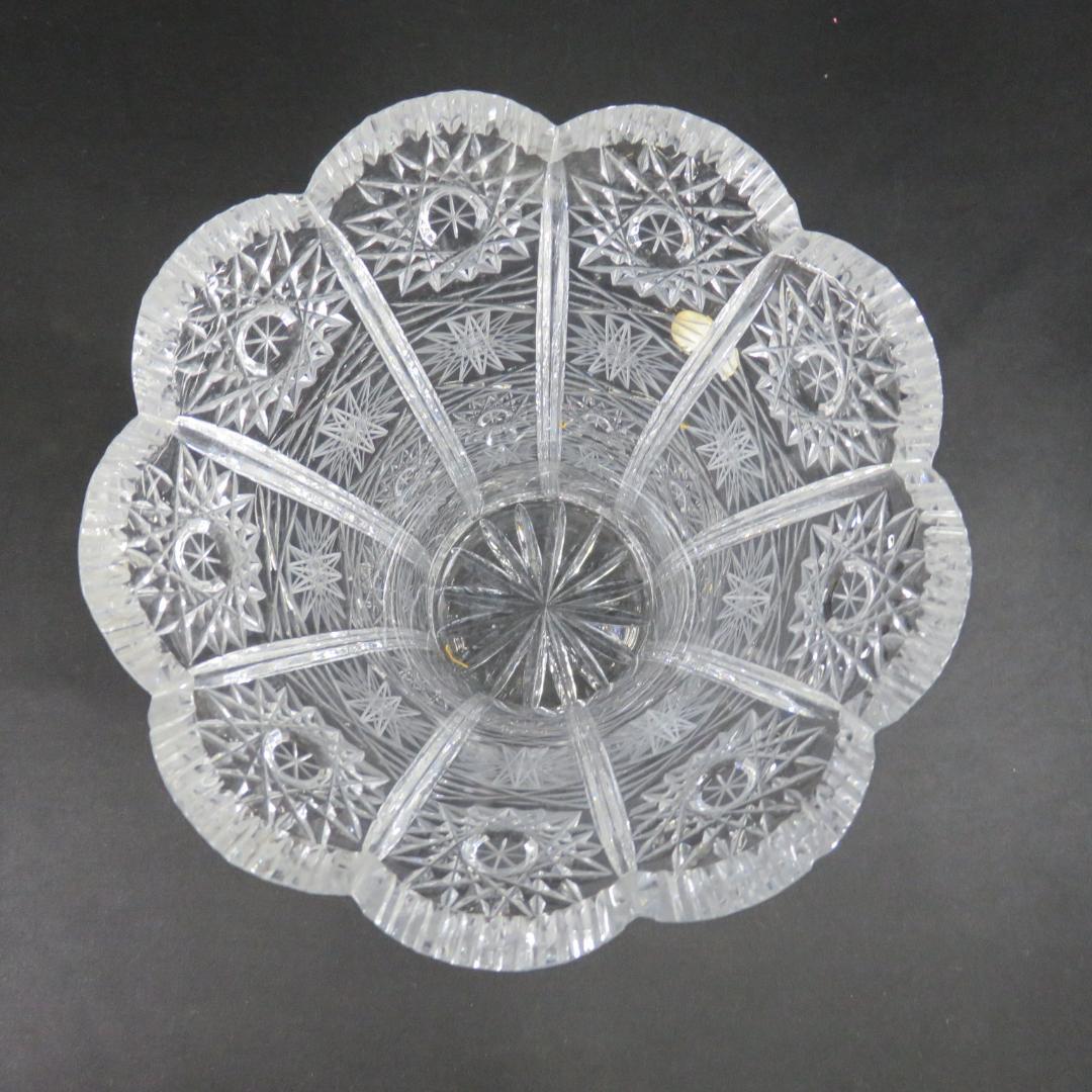 ガラス グラス 花瓶 花入 花器 ボヘミア クリスタル チェコ 高級