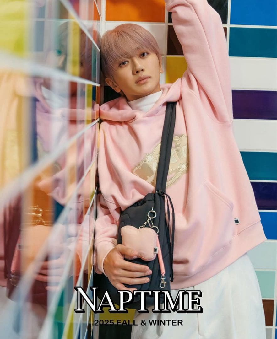 ナップタイム　naptime. Nissy 西島隆弘　スウェットパーカー　ピンク
