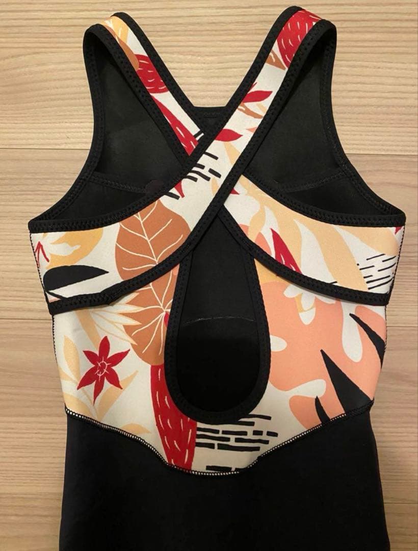 【美品】ROXYロキシー ウェットスーツ ロングジョン M 黒