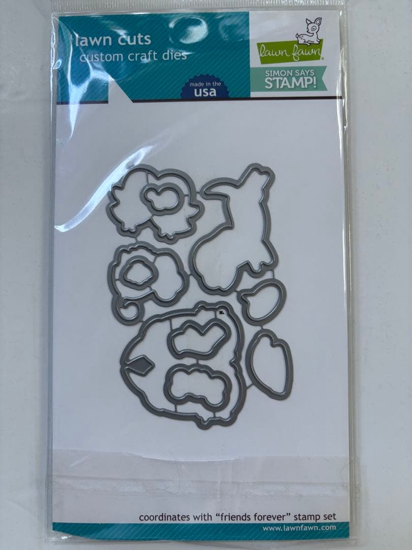 アルバム・スクラップ Lawn Fawn Friends Forever Stamp & Die