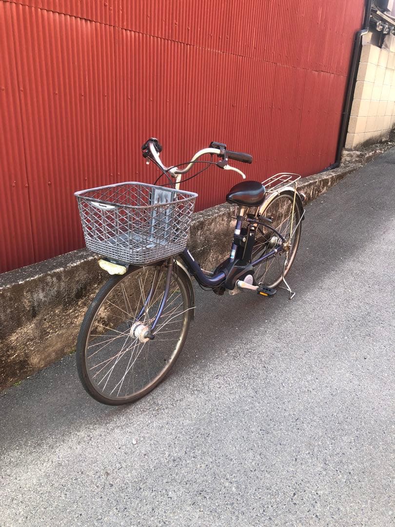 【京都発】電動アシスト自転車　パナソニック　26インチ　青色　新型タイプ