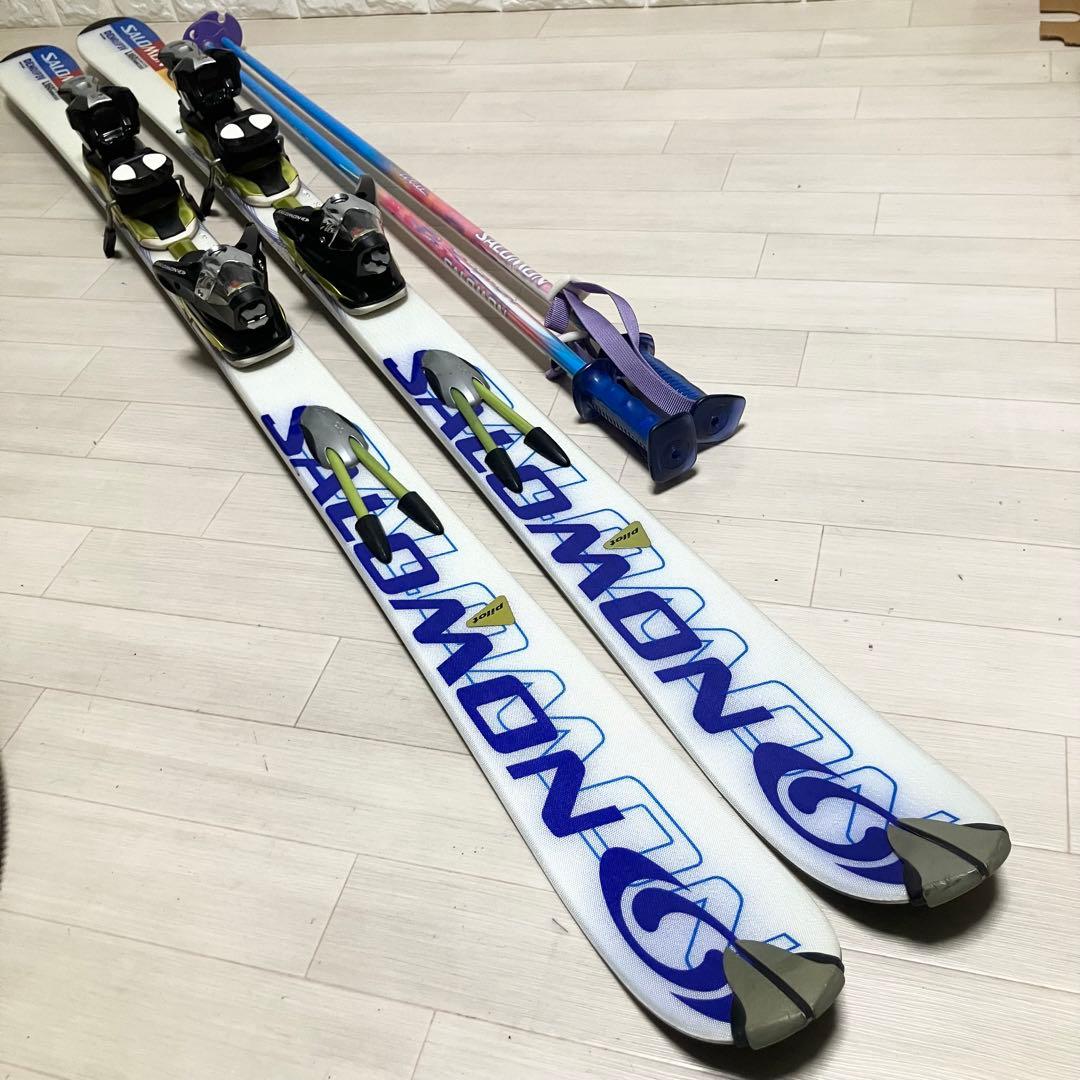 【良品】SALOMON DEMO8P3サロモン スキー160/ケース.ストック付