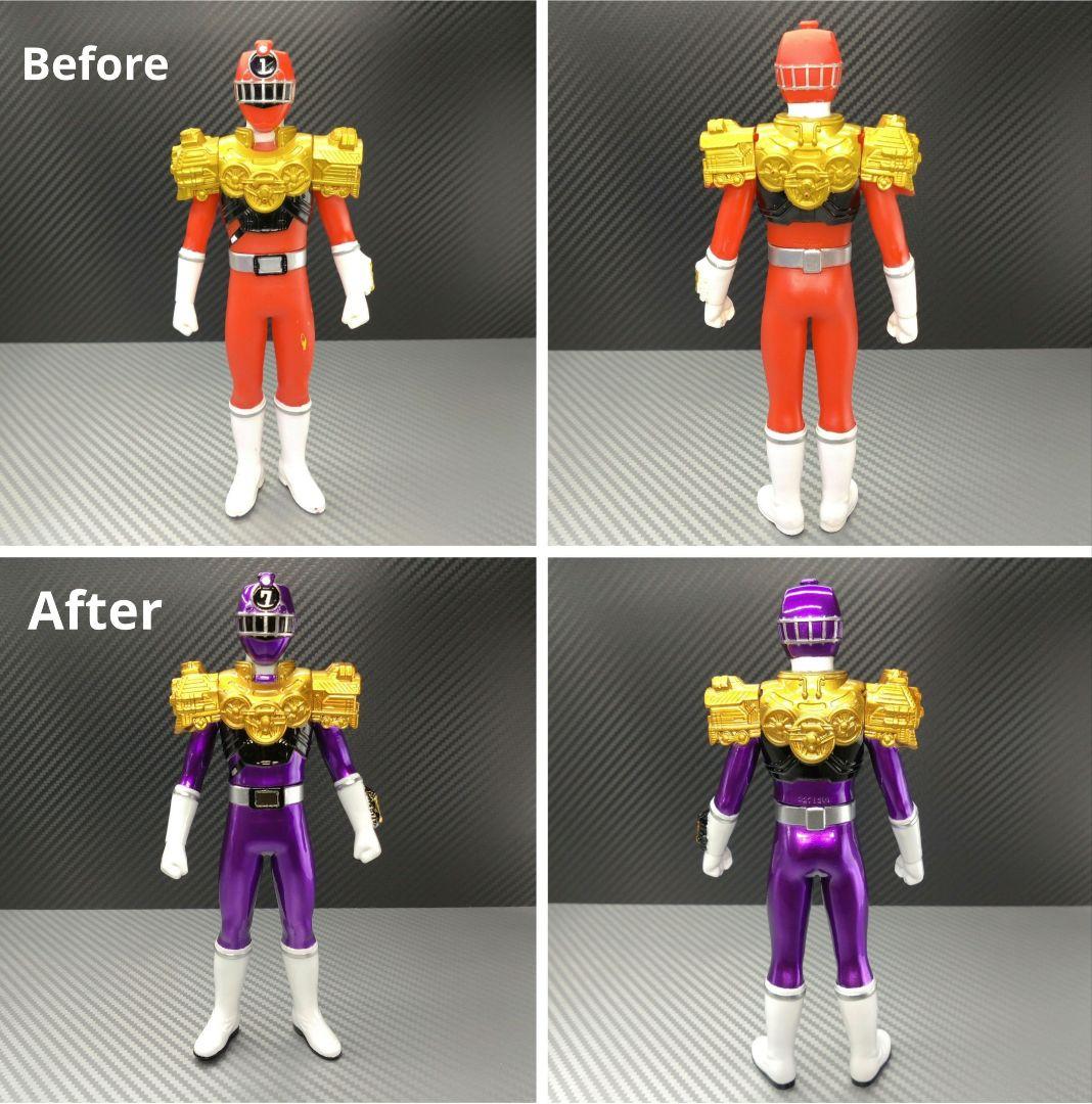 【専用出品】烈車戦隊トッキュウジャー 赤→紫 カラーリペイント