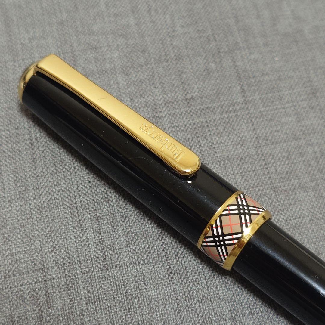 明*灯様 バーバリー　万年筆　24KGP　エグゼクティブ
