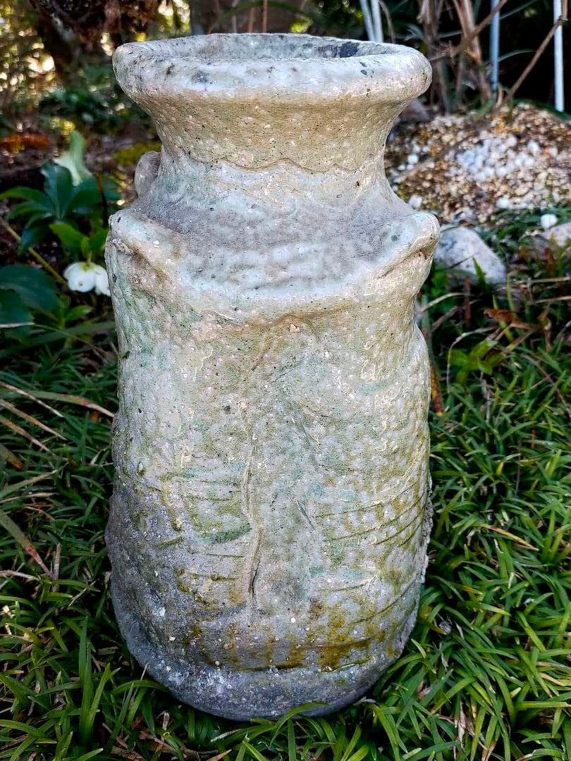 ♥伊賀　四耳　花入れ　花瓶　花器　骨董品　古玩