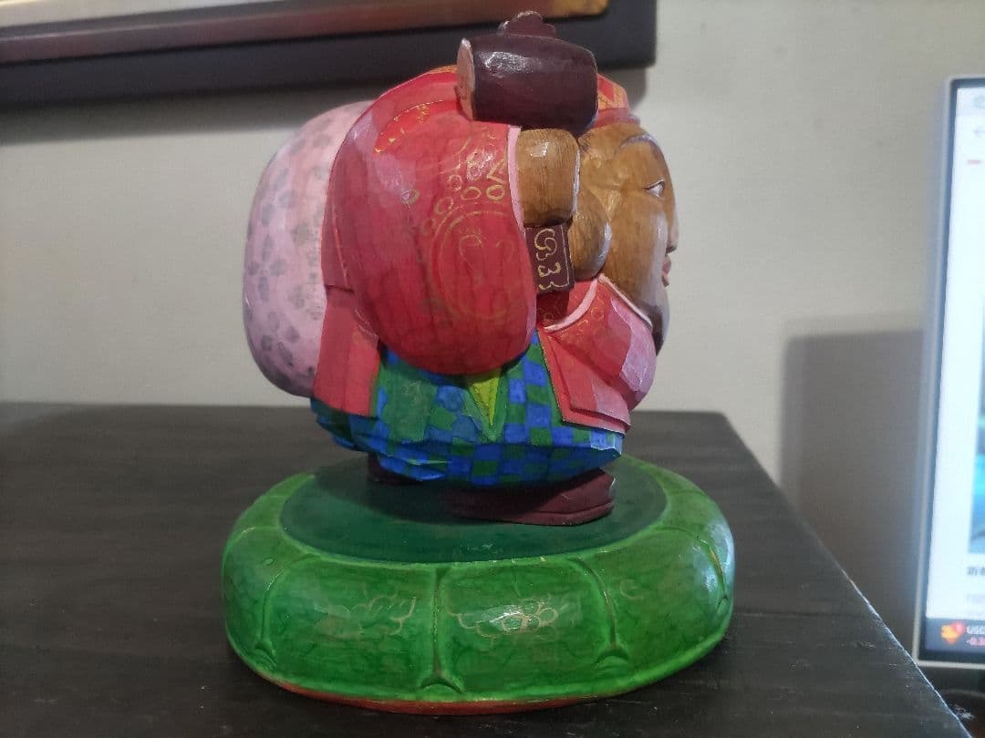 木彫　彩色　大黒様