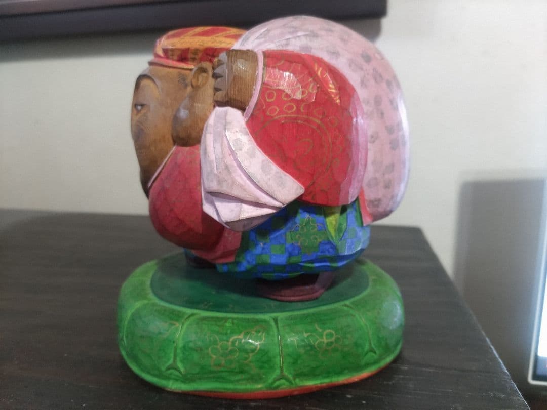 木彫　彩色　大黒様