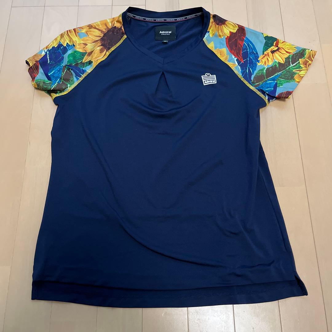 アドミラル レディーステニスウェア ゲームシャツ＆ひまわり柄スカート