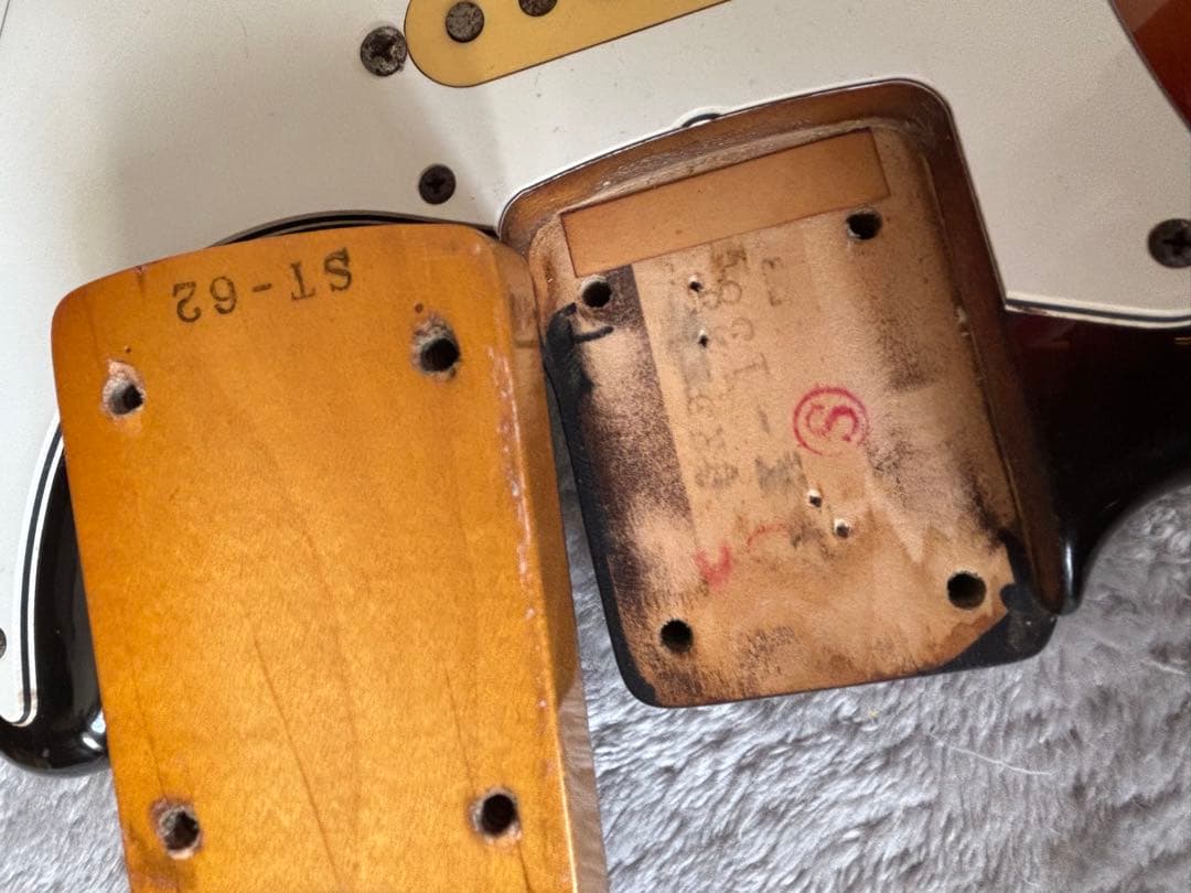 ジャンク　fender japan ST62 Sスタンプ　オーダー品？フジゲン