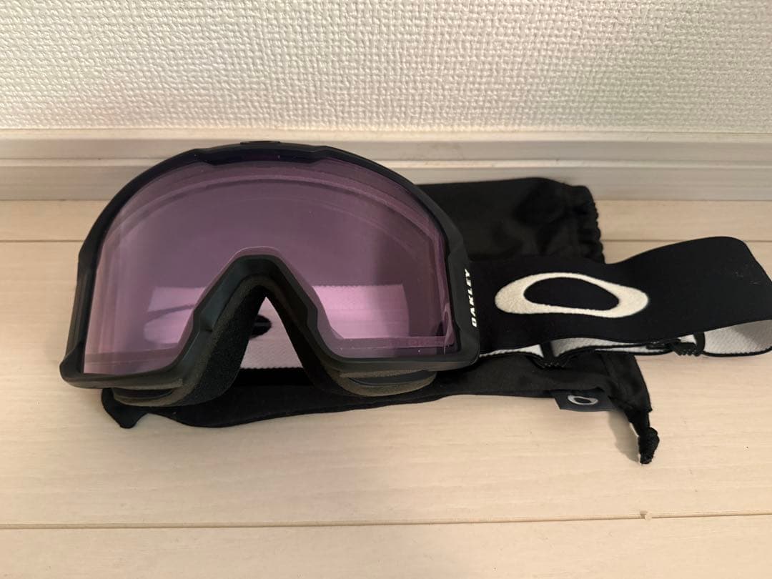 ラインマイナーXL Oakley ゴーグル ピンクレンズ 収納袋付き