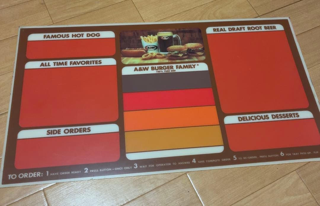 A&W root beer 看板 sign ルートビアグッズエイアンドダブリュ