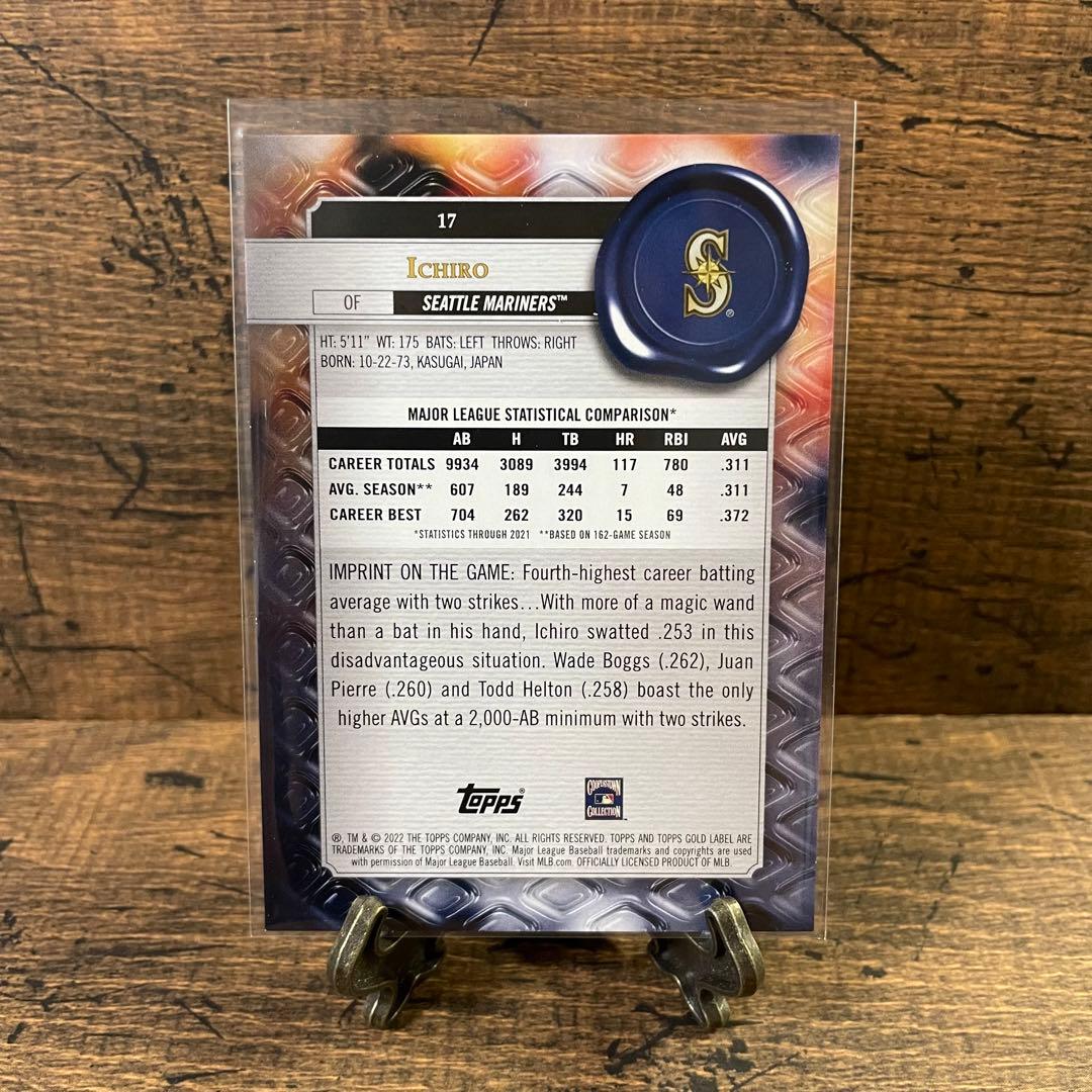 イチロー 世界25枚限定 2016 ゴールドラベル Ichiro