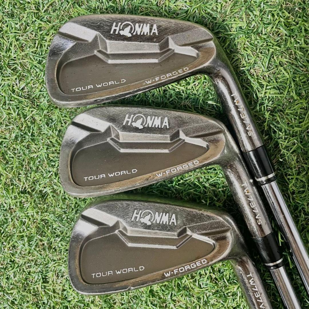 【希少】HONMA TW737Vs ブラックニッケル アイアンセット 7本 S