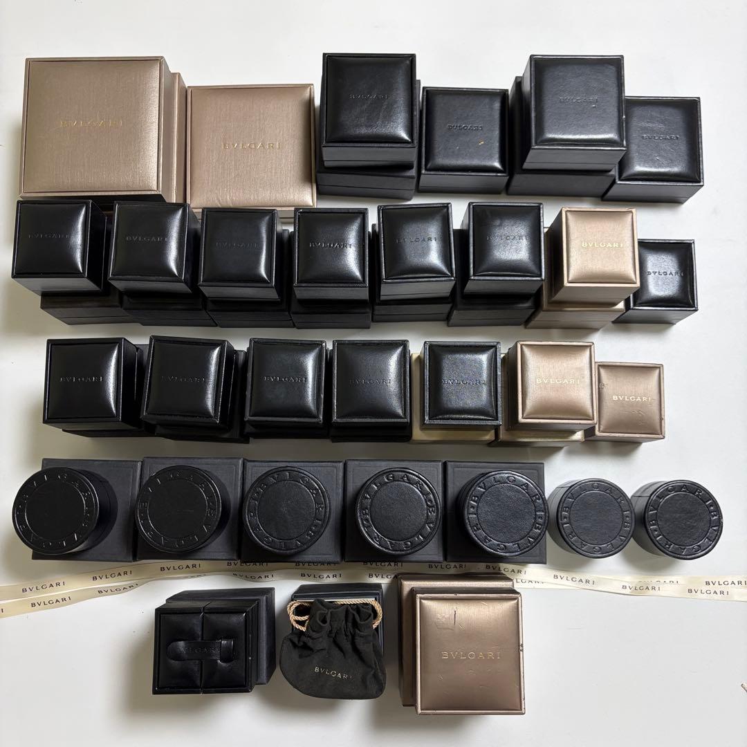ブルガリ　アクセサリーケース　空箱　31個セット　リングケース　まとめ売り　大量