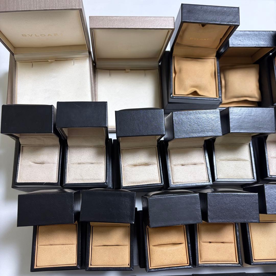 ブルガリ　アクセサリーケース　空箱　31個セット　リングケース　まとめ売り　大量