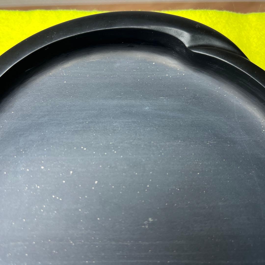 ⭕️雨畑硯　希少　桃研　雨畑真石　大阪きくや筆本舗製　美品　硯側ツルツル