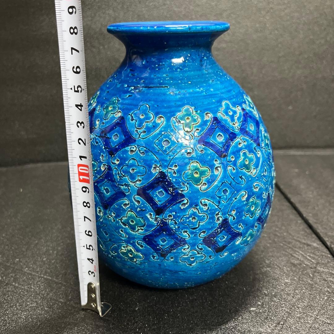 イタリア製Bitossi （ビトッシ）リミニブルーシリーズ陶器製花瓶