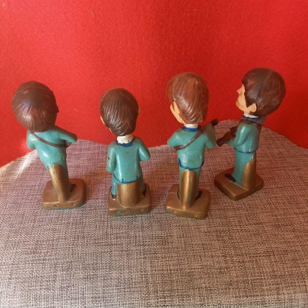 ビートルズ フィギュア 4体セット　古い当時物　　首ふり人形