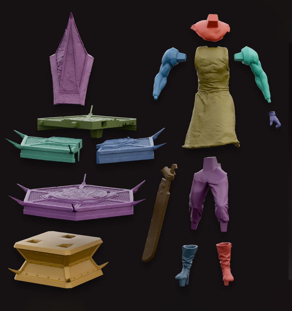 1/8 未塗装未組立 フィギュア ガレージキット 三角頭 サイレントヒル