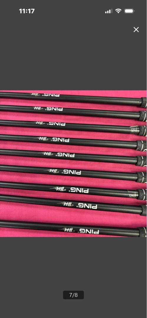 ISI 黒どっと　PING ピン　アイアン　9本