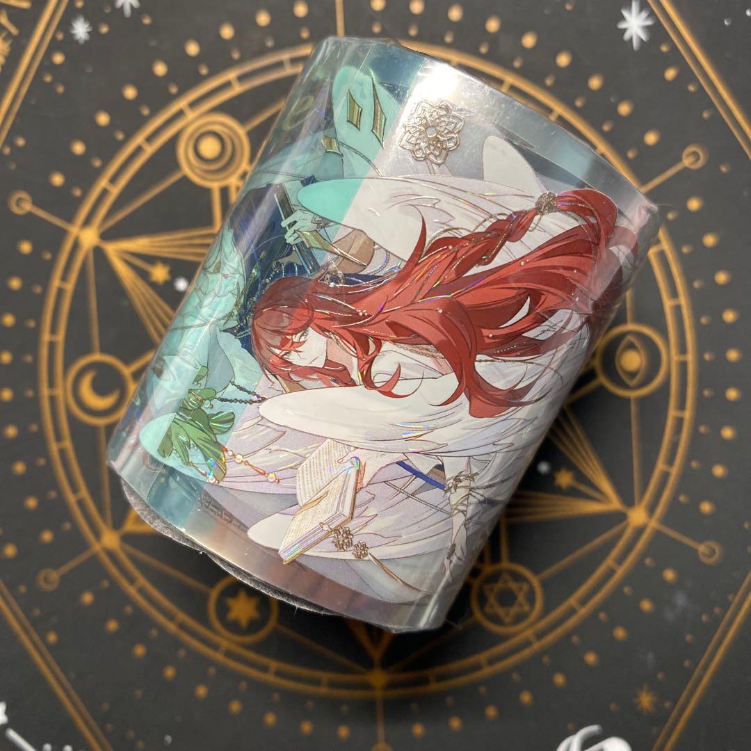 【I】海外　10m巻　貝殻光マスキングテープ　人物系/お花系/装飾系