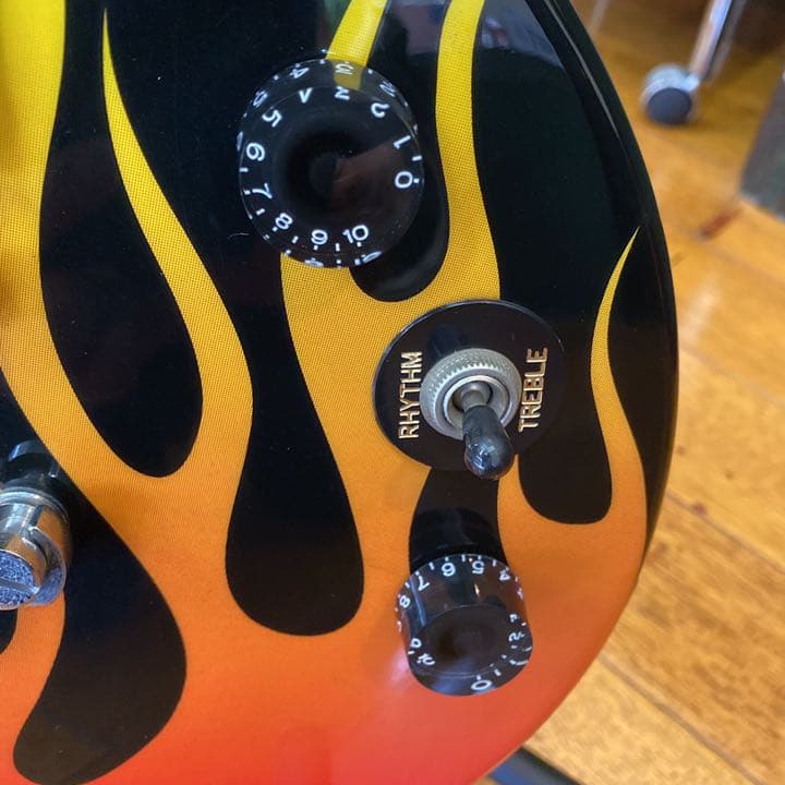 ラスト出品限定価格‼️超絶激シブ！！エピフォンレスポール　ファイヤーパターン！！