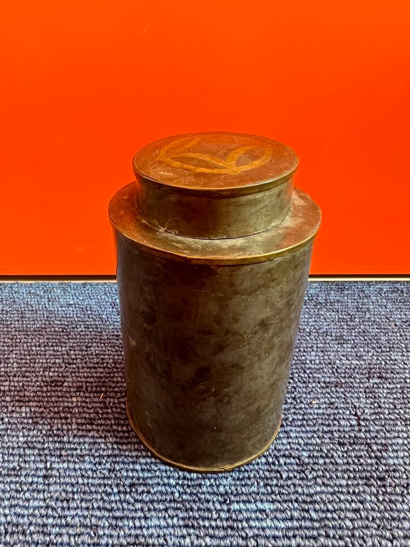 1310 点同　茶入　茶筒　時代物