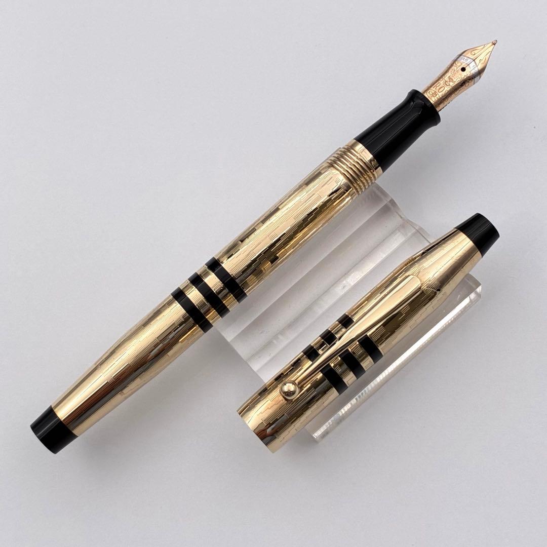 CROSS クロス 万年筆 創業150周年記念 12金張り 18K 細字 F