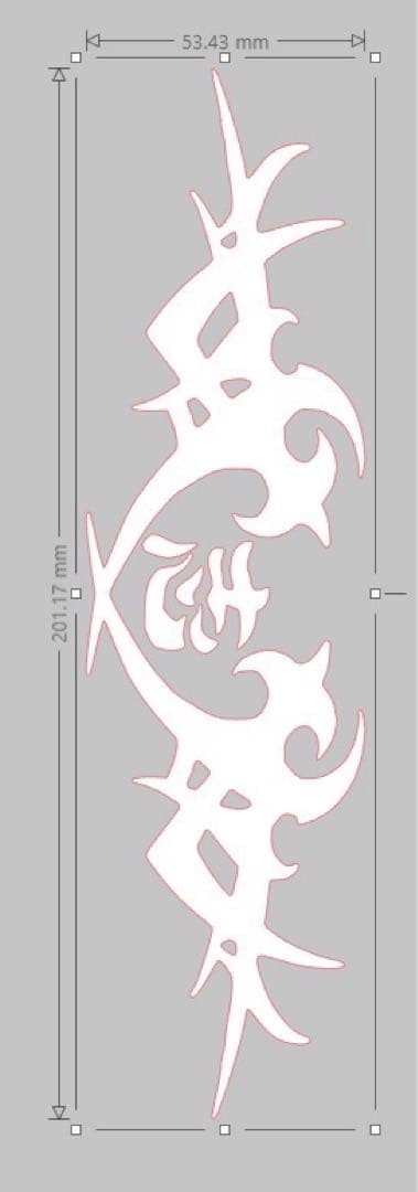 【なぎ。さま専用】白、シルバー　オーダーサイズ　稲葉浩志　ステッカー　稲龍