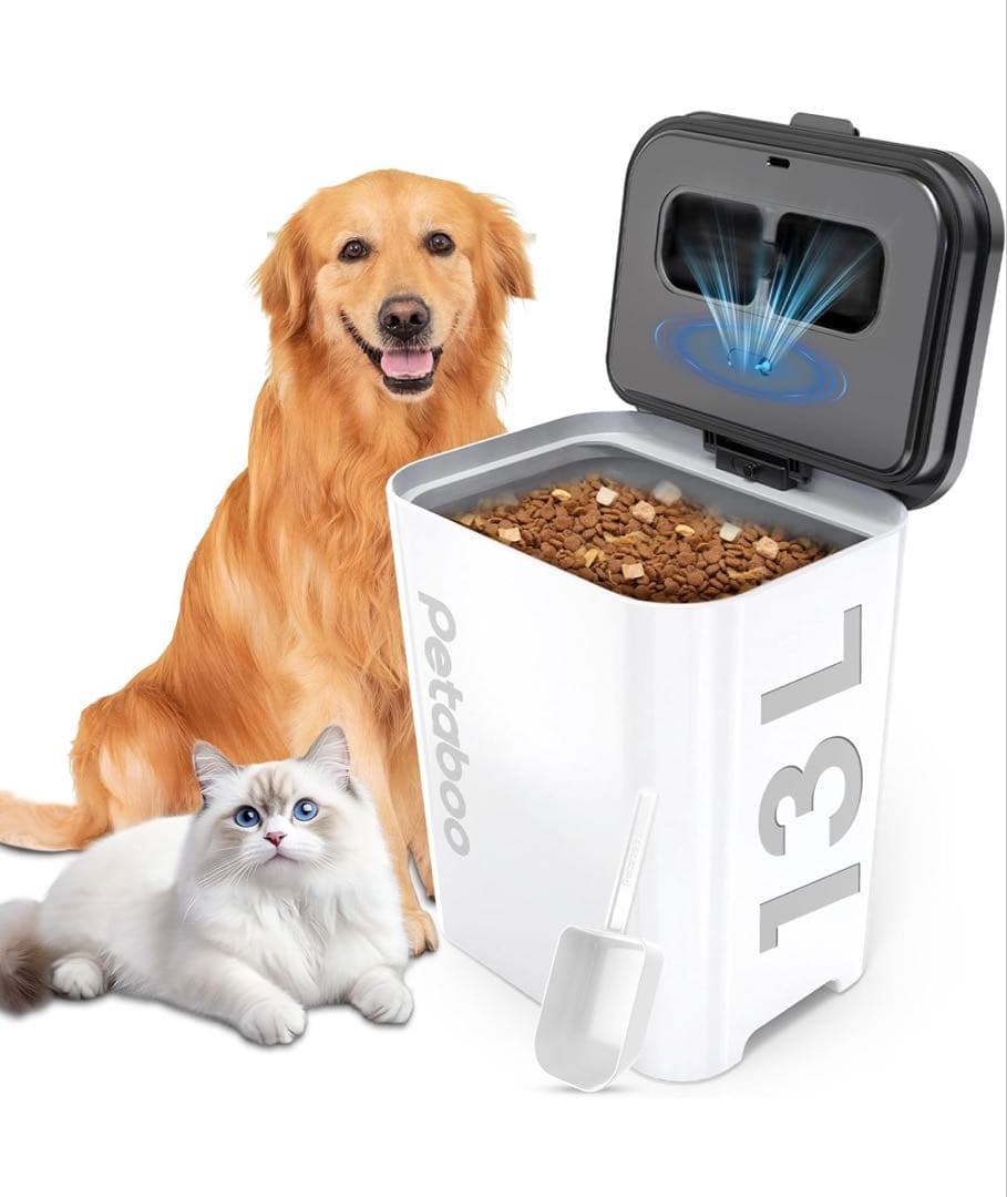 【新品送料無料】 Petaboo自動真空ペットフードストッカー C200MF