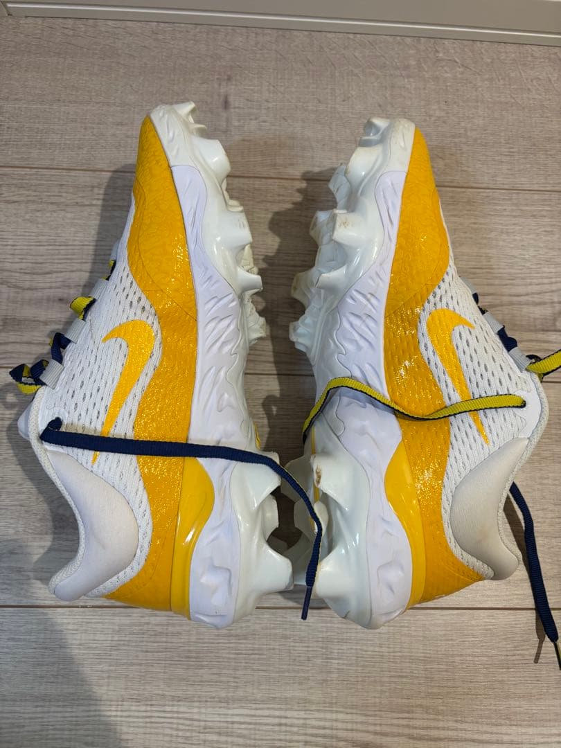 NIKEポイントスパイク イエロー/ホワイト28.5