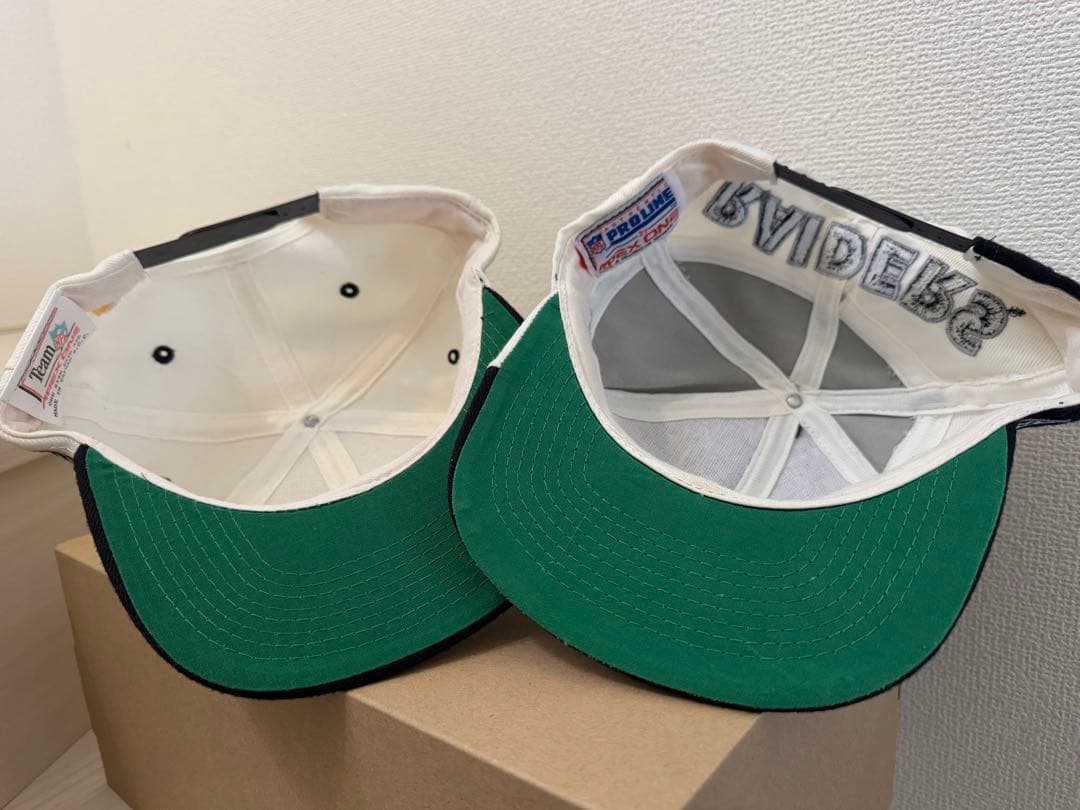 90's RAIDERS NFLキャップ 2点セット