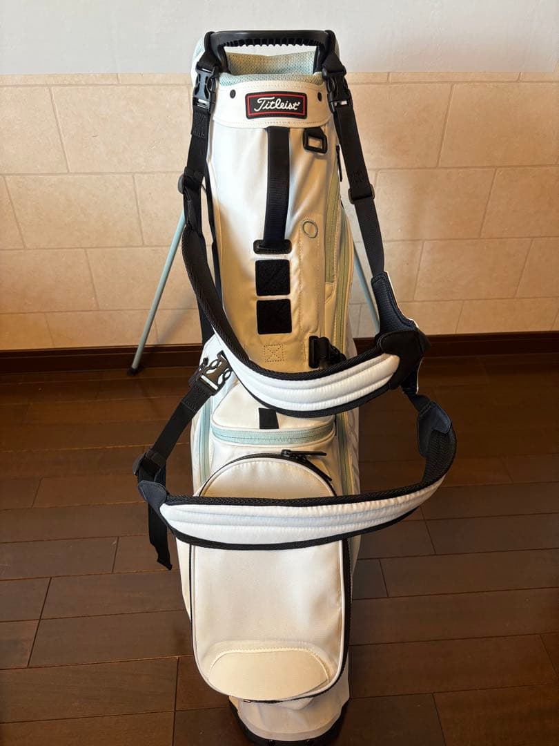 Titleist スタンド式ゴルフバッグ ホワイト×ライトブルー