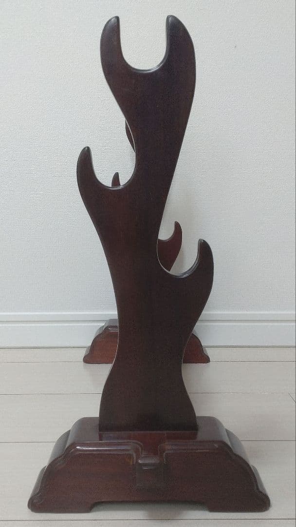 刀掛け　刀台　武具　螺鈿　3本掛け　日本刀