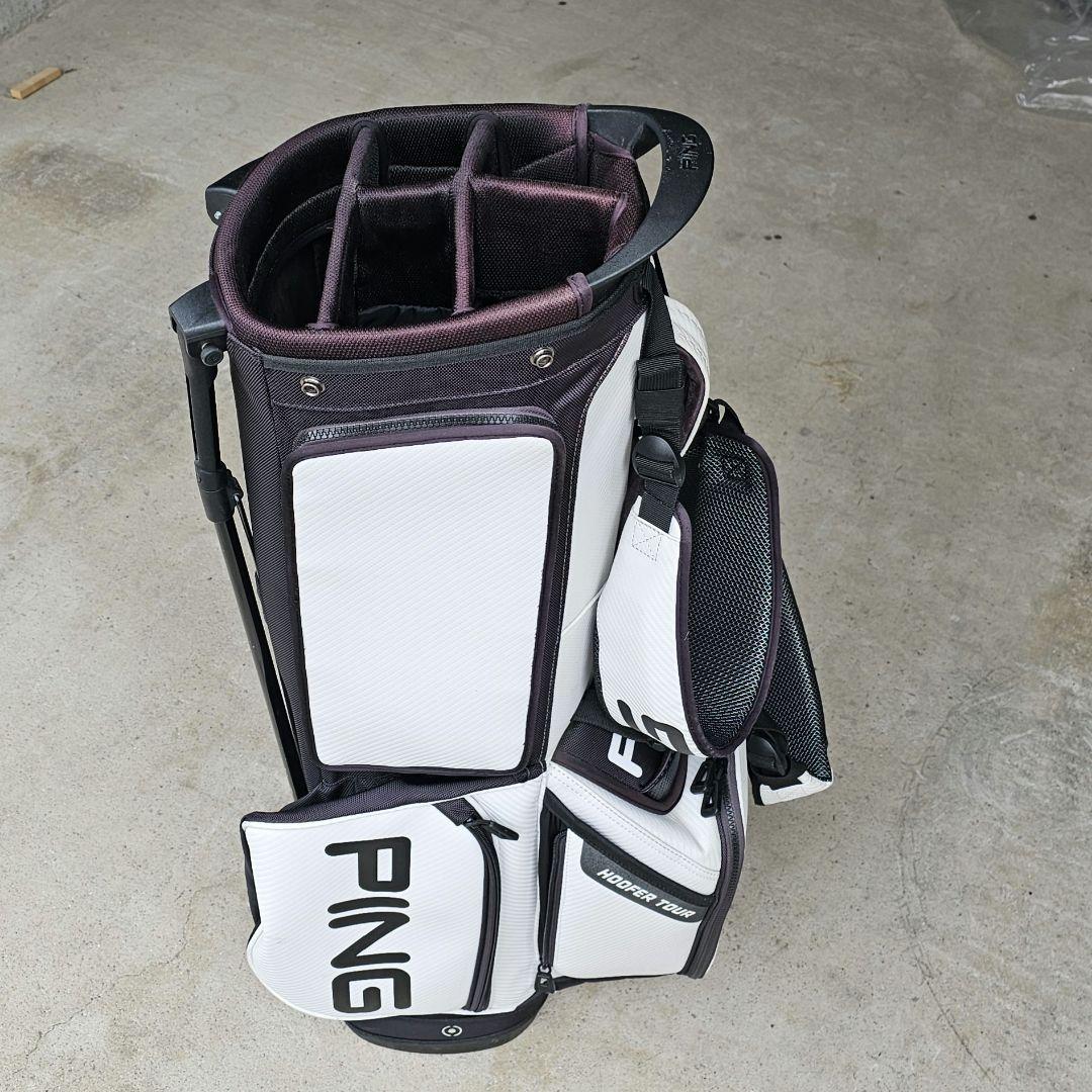PING HOOPER TOUR キャディバッグ ホワイト9.５型