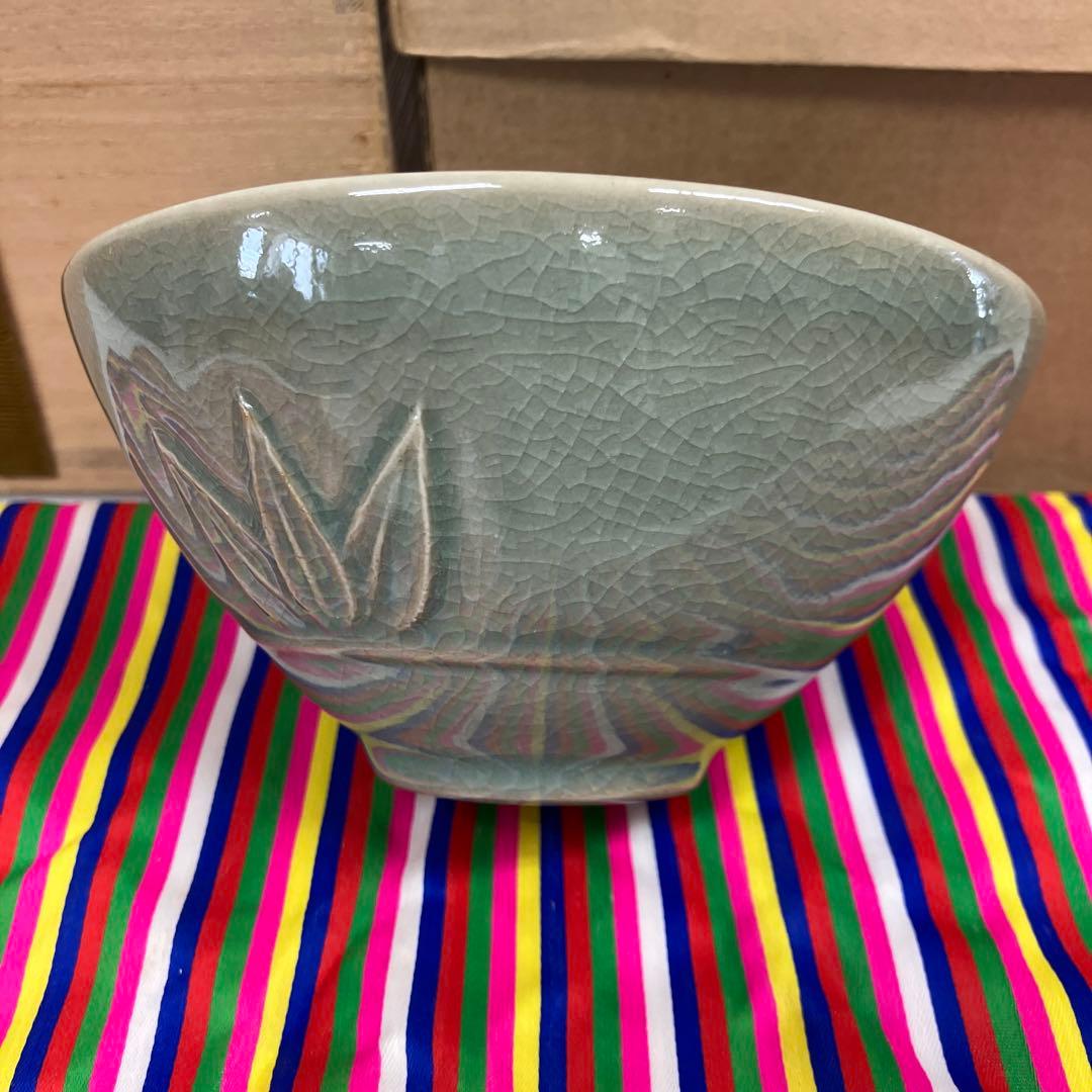 茶道具　茶碗　￼高麗青磁茶碗　造(李朝￼最後の王妃姫殿下) N264￼RCS