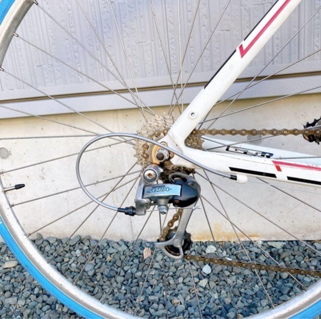 GT ロードバイク ホワイト/ブルー最後値段下げ