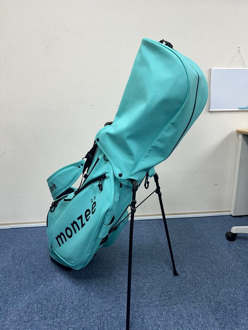 【monzee】モンジー　スタンド式キャディバッグ　ティール