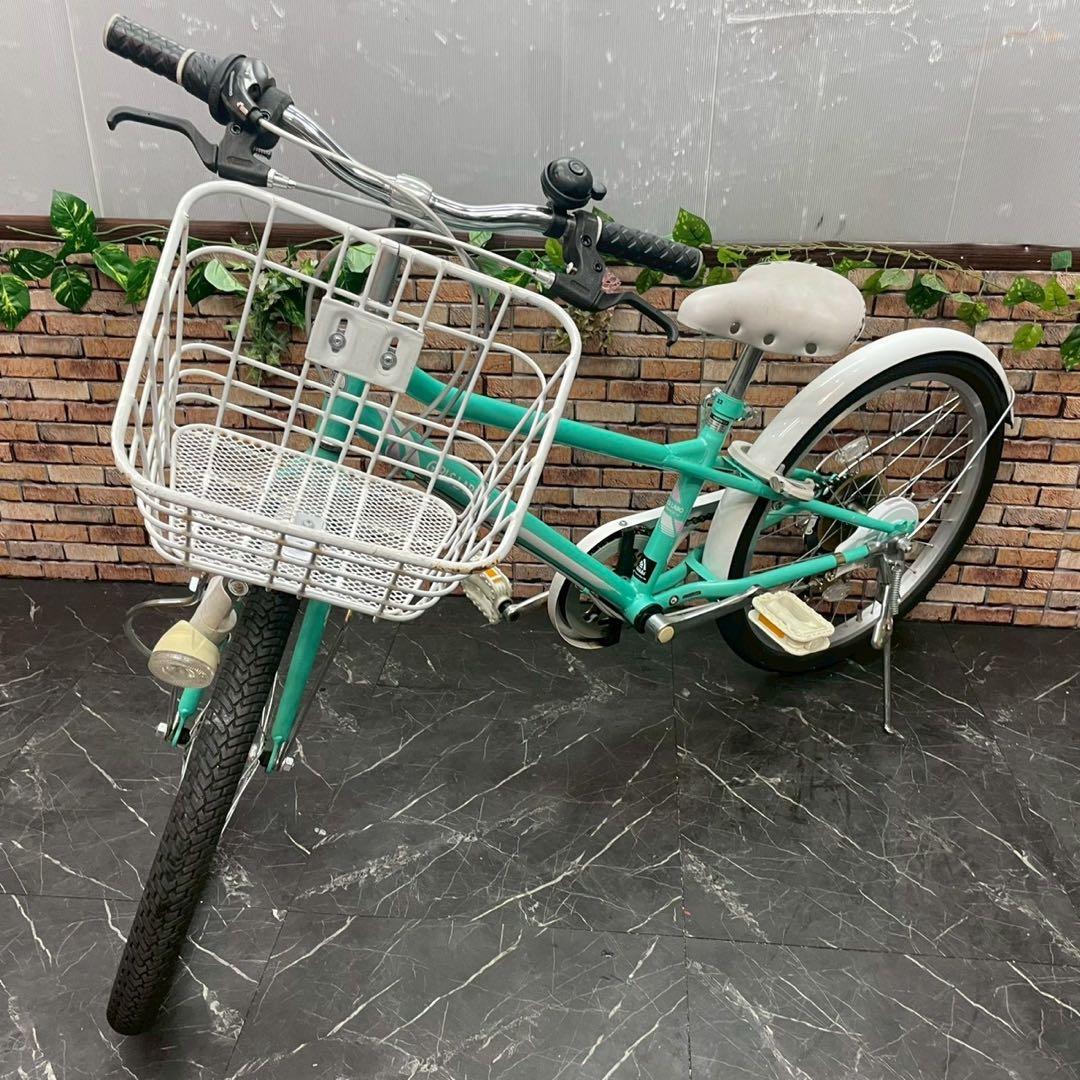 【108】子供用自転車 子供車 GIRLS LABO グリーン 22インチ