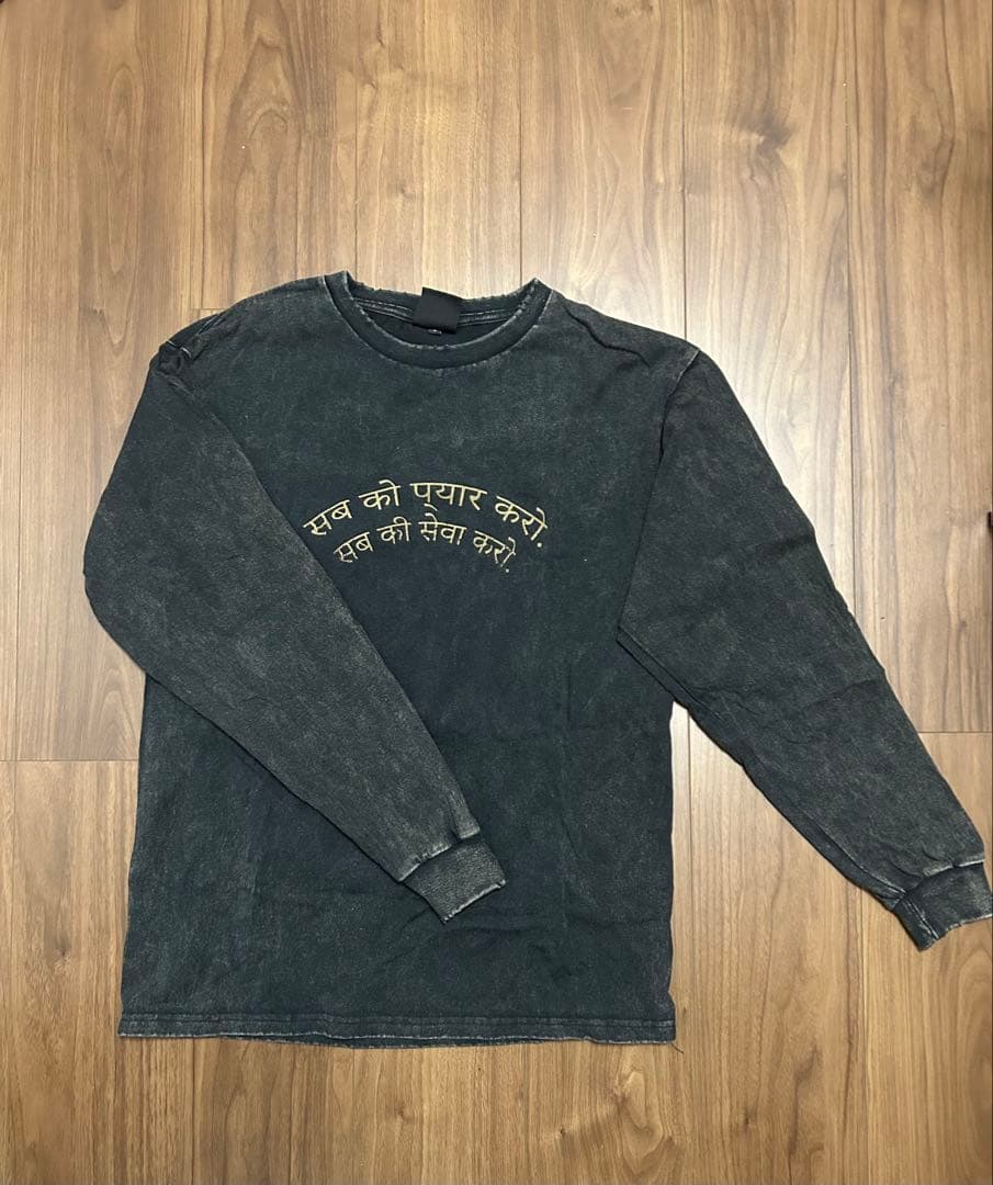 藤井風 黒LASAダメージロンT・Sサイズ&シール