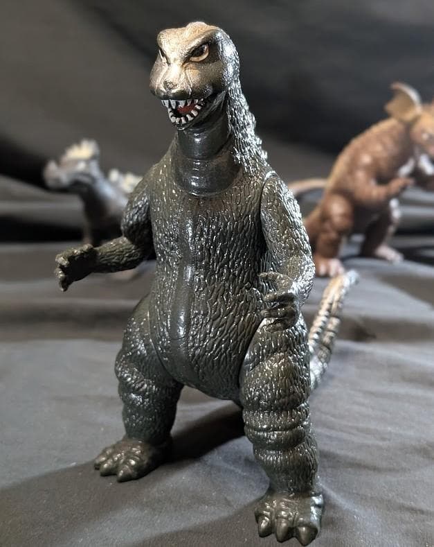 昭和ゴジラ＆アンギラス＆バラゴン（ヤマカツ）ソフビフィギュア３体セット