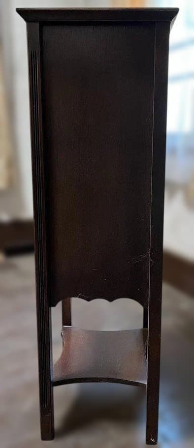 アンティーク調 木製 電話台7段 昭和レトロ