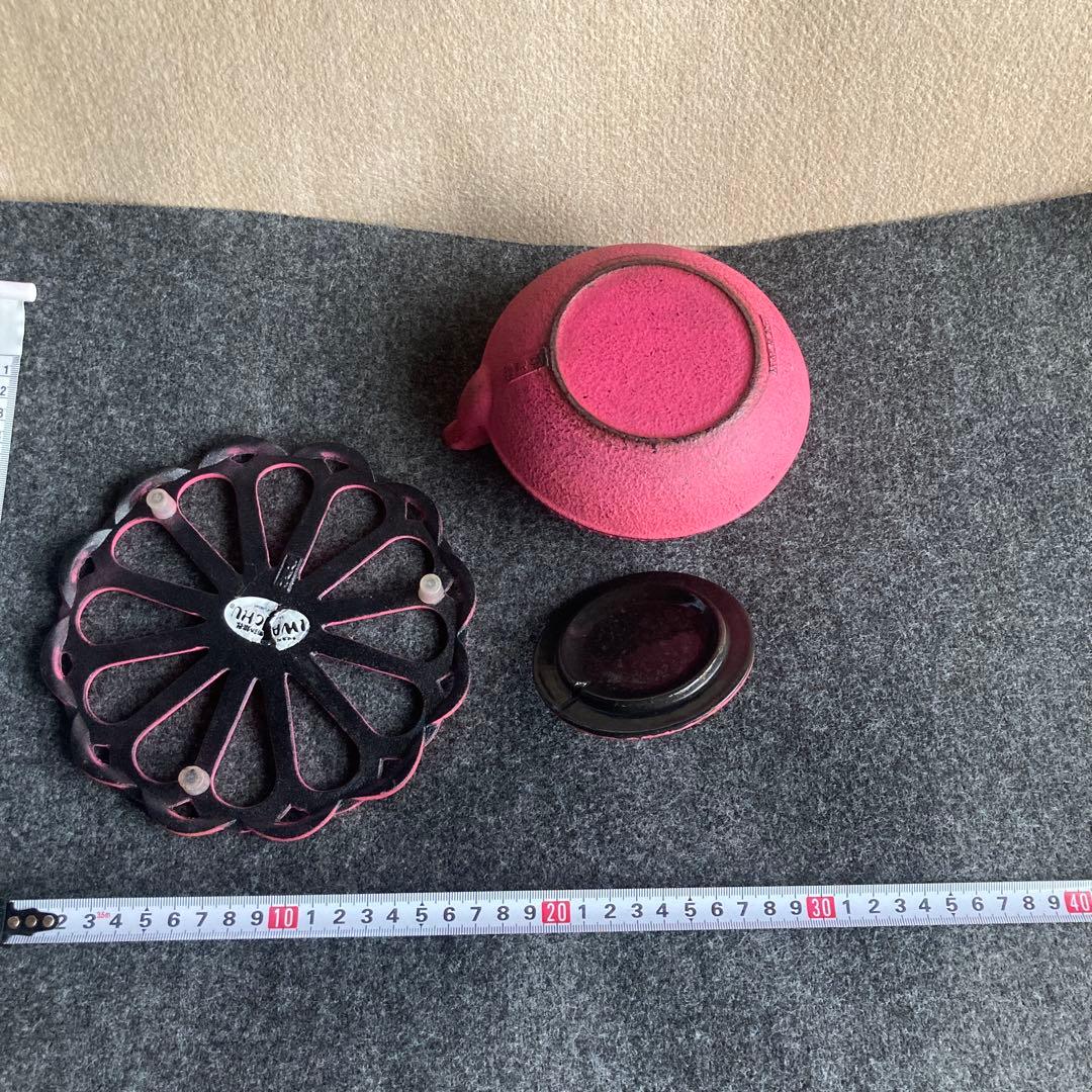 アンシャンテ　南部鉄器　カラーポット敷きセット　岩鋳 価格変更